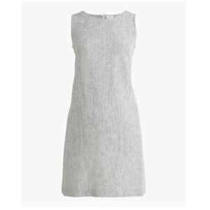 JCrew Factory Petite Black White Striped Sleeveless Mini Dress w Pockets 6 6P